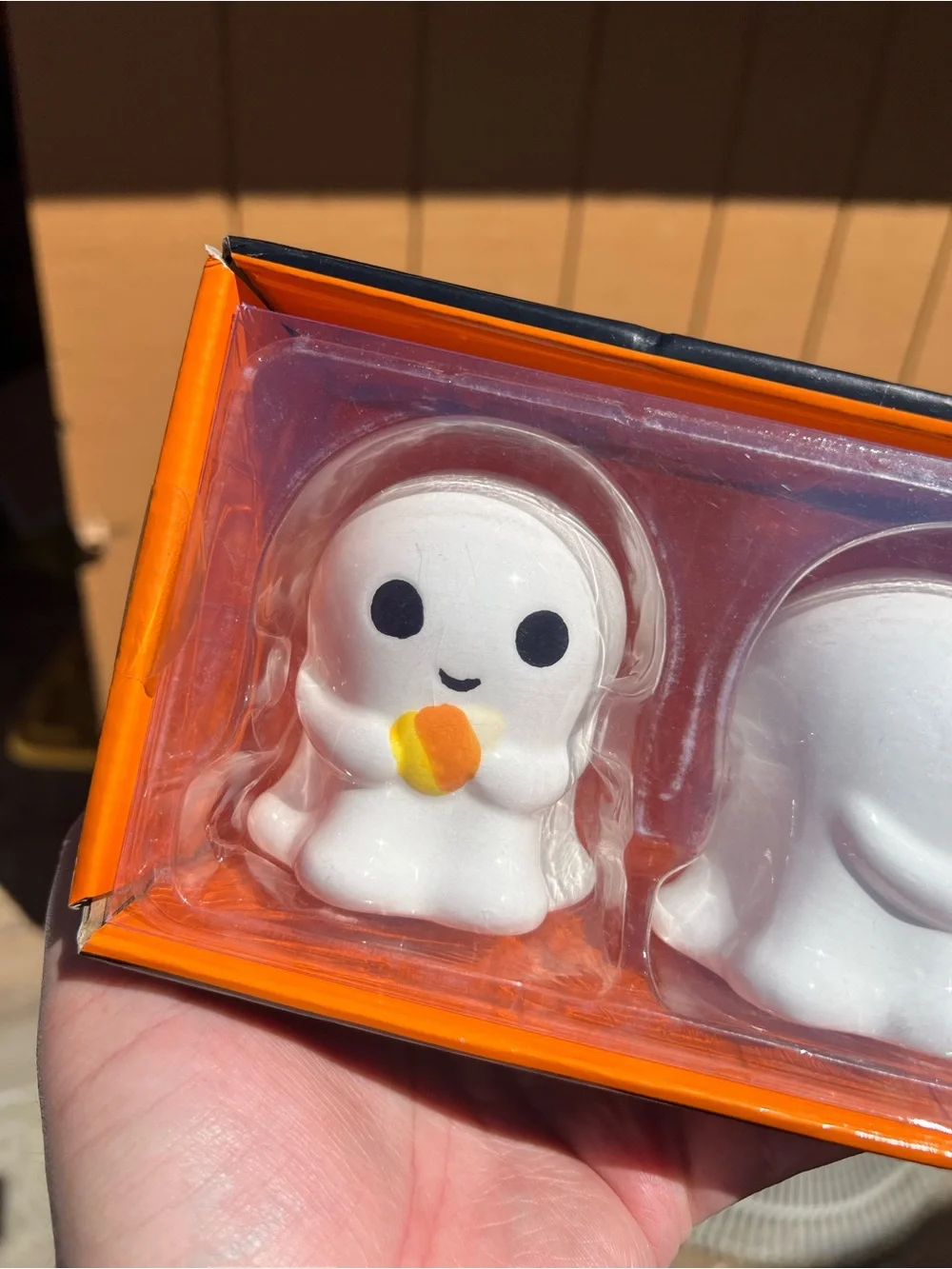 CANDY CORN GHOST SALT AND PEPPER SHAKERS